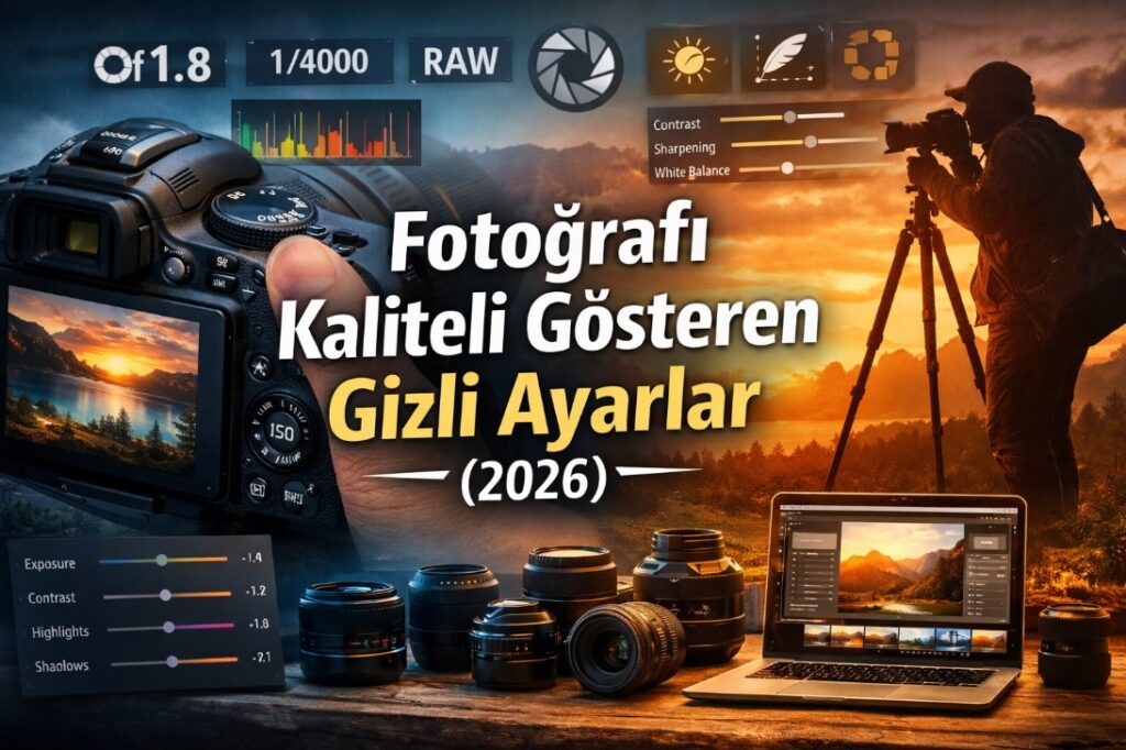 Fotoğrafı kaliteli gösteren gizli ayarlar 2026 kamera ayarları ve fotoğrafçılık eğitimi görseli