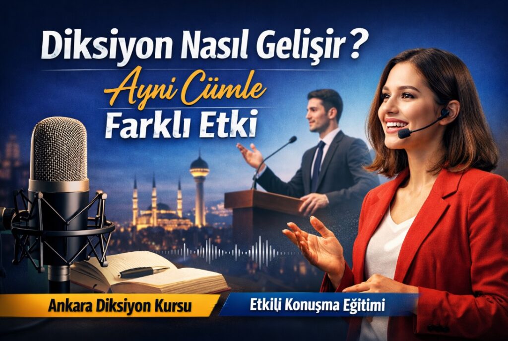Ankara diksiyon kursu ile diksiyon nasıl gelişir etkili konuşma eğitimi