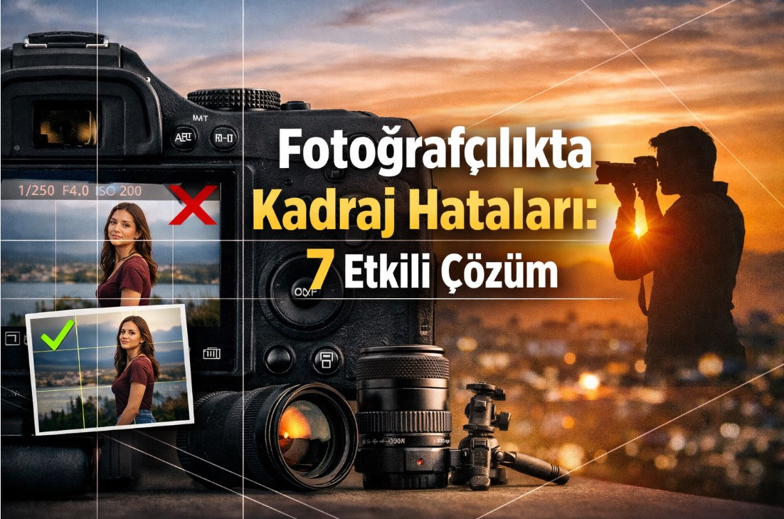 Fotoğrafçılıkta kadraj hataları örneği ve doğru kadraj teknikleri karşılaştırması